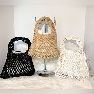 Basketweave Mini Tote Bags NWOT